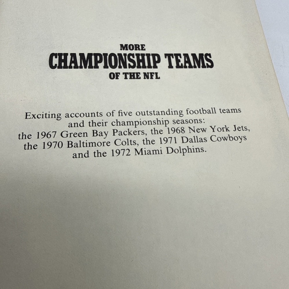 Vintage NFL Hardback Books More Championship Teams & The Big Play Lot of 2 - Picture 15 of 16